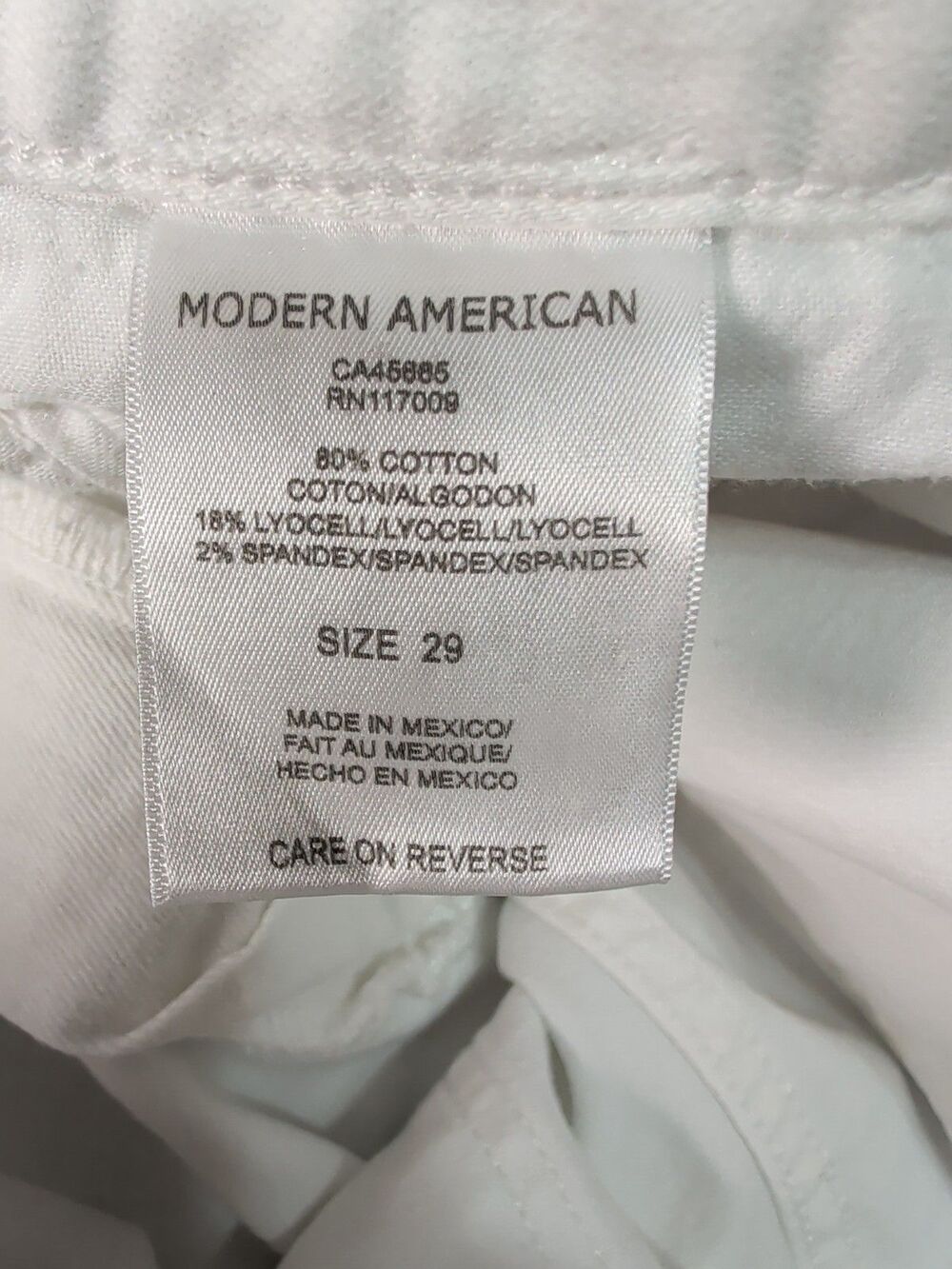 Modern American Savannah Women's High Waist Wide Leg Jeans White Size 29 - Picture 14 of 15